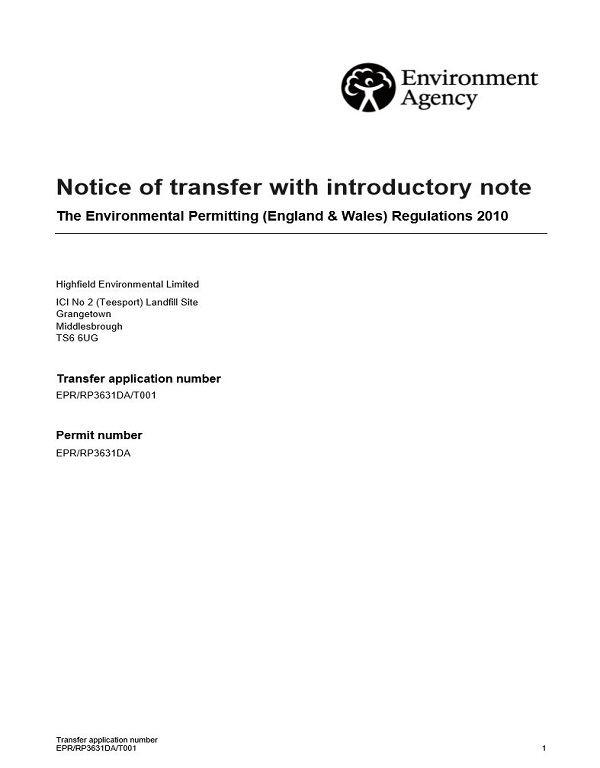 teesport permit