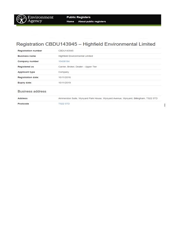 waste carriers licence